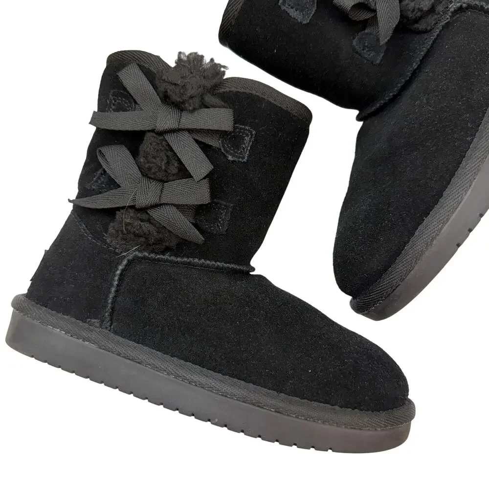 Koolaburra by UGG Black K Victoria Short Boot Girls 13